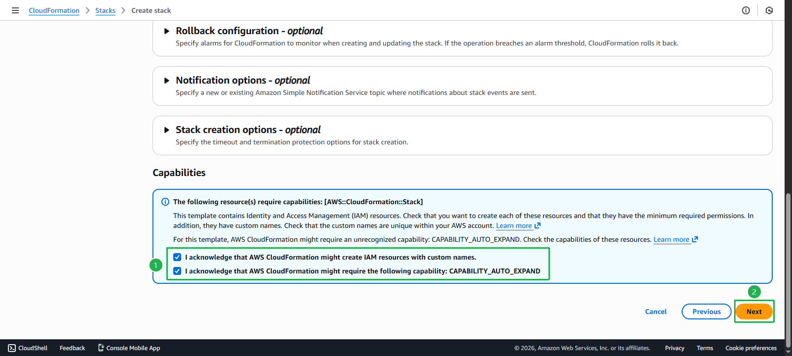 Create the sample web app