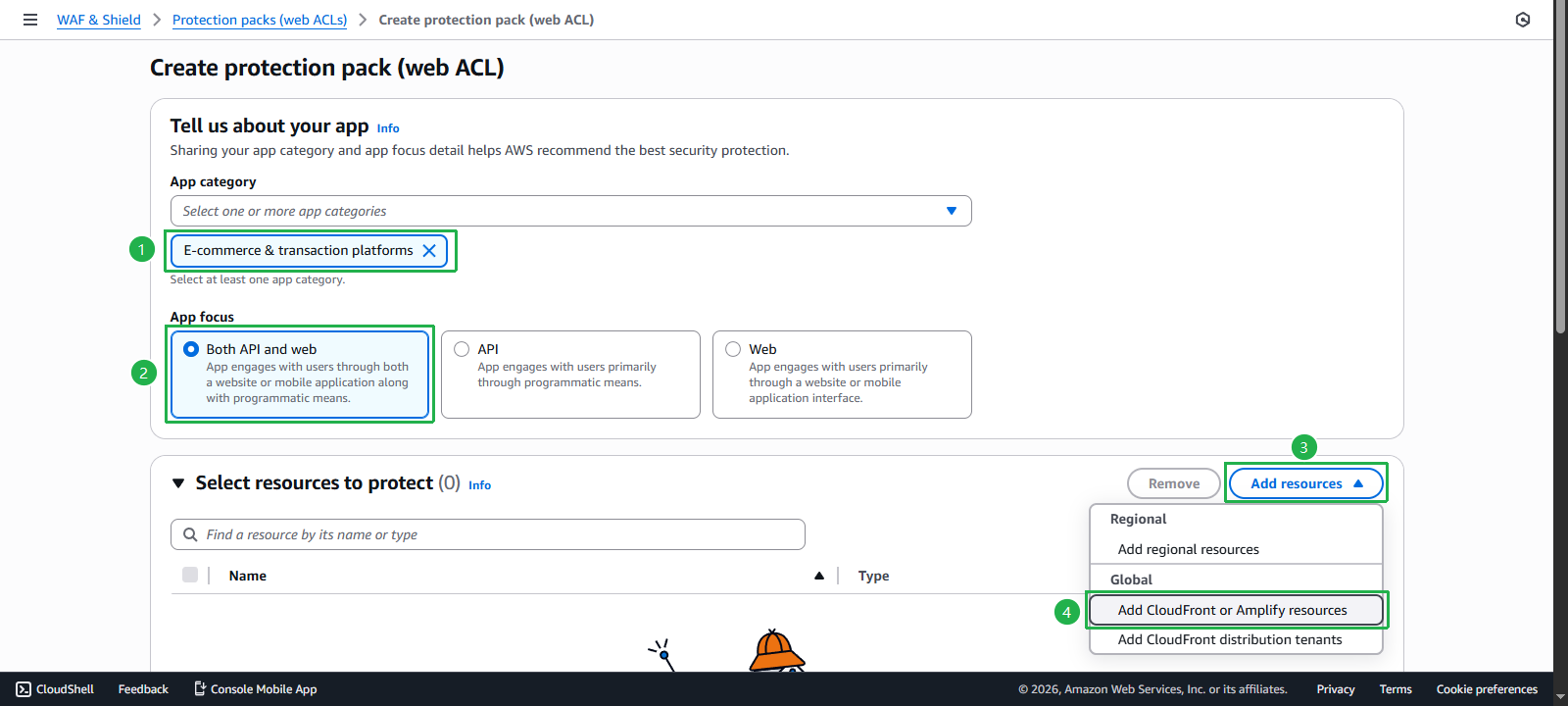 Create the sample web app