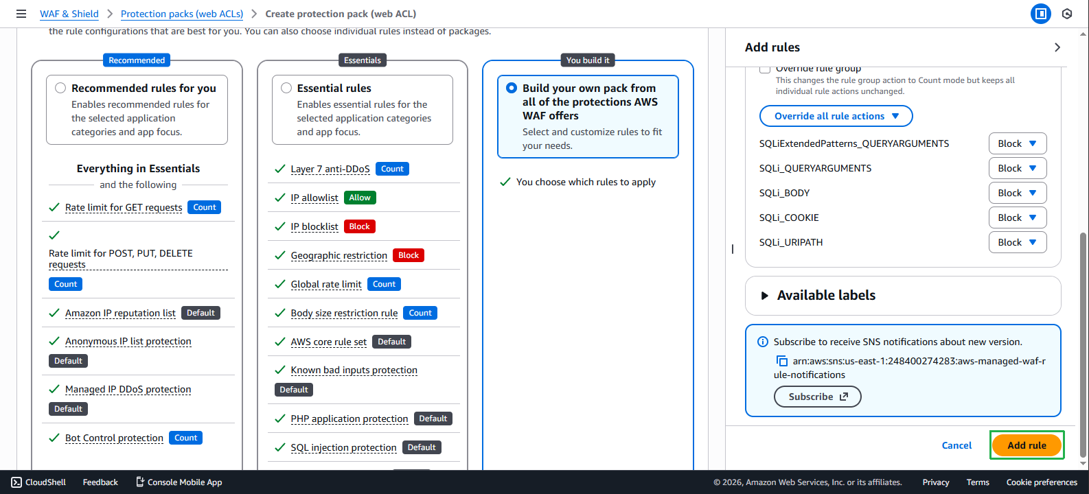 Create the sample web app