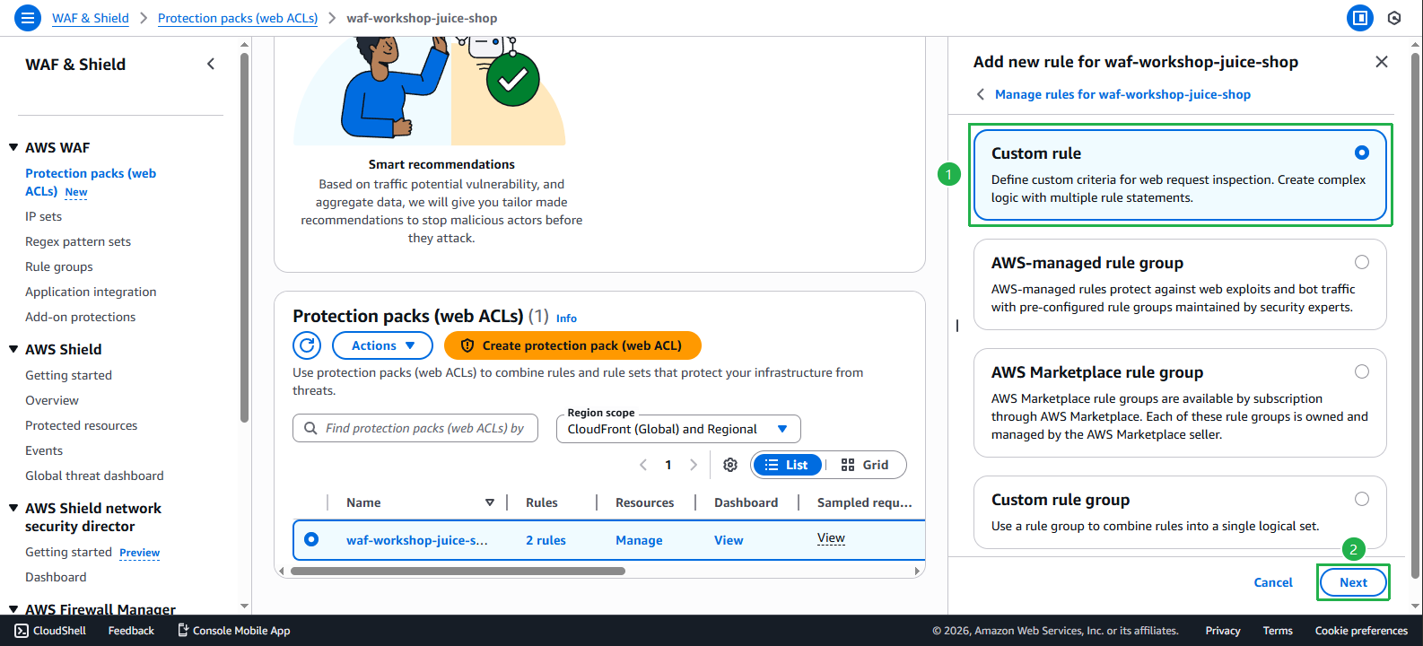 Create the sample web app