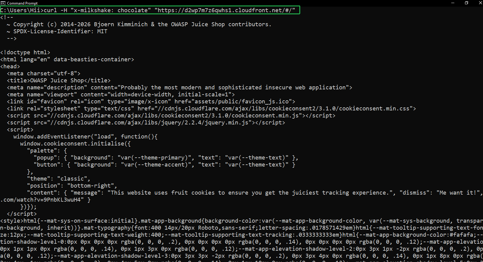 Create the sample web app