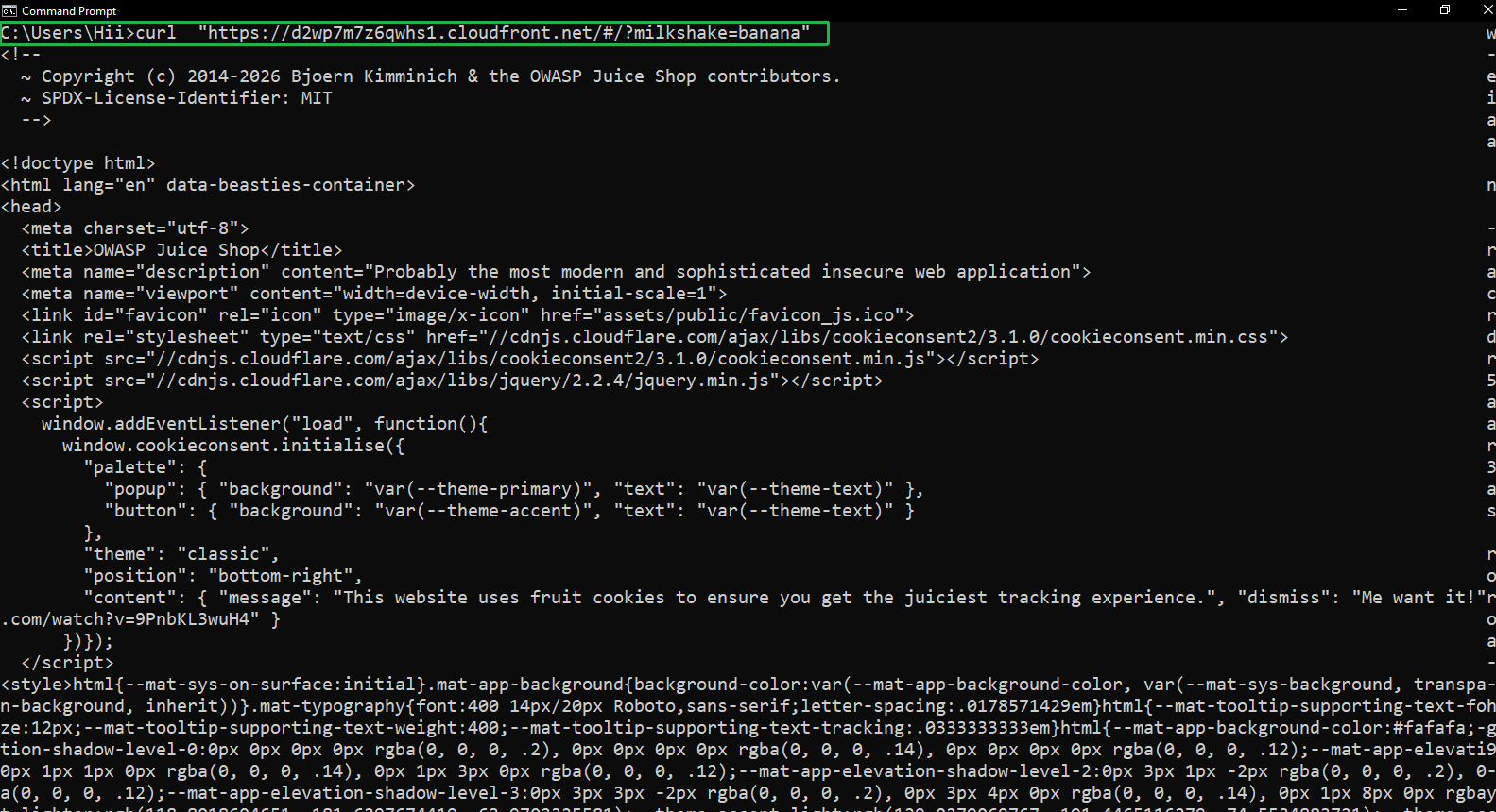 Create the sample web app