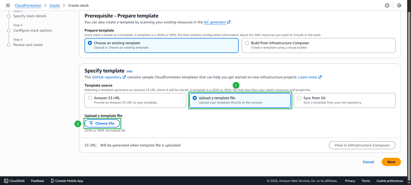 Create the sample web app